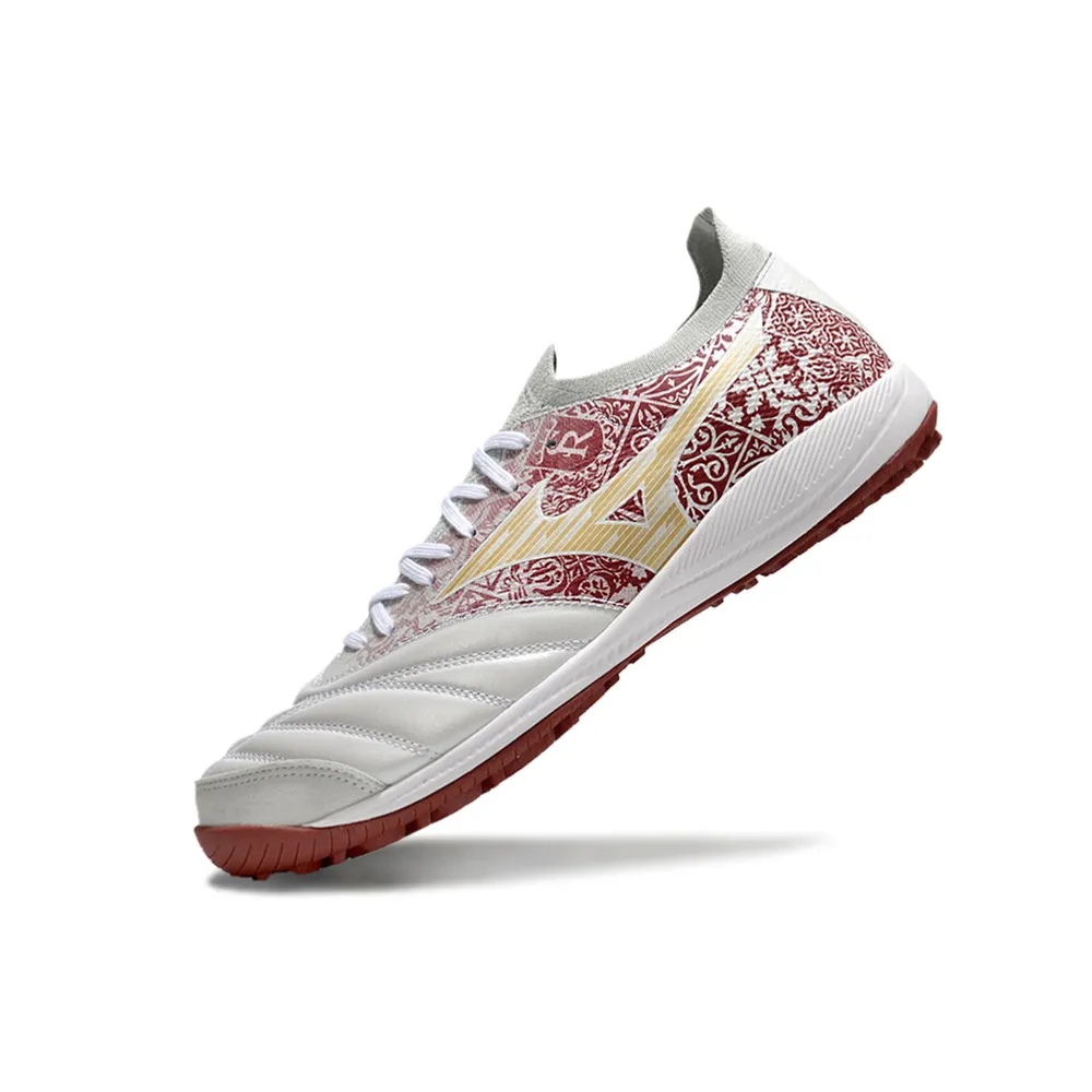 Chuteira Society Mizuno Morelia | Neo Sala TF Branca e Vermelha