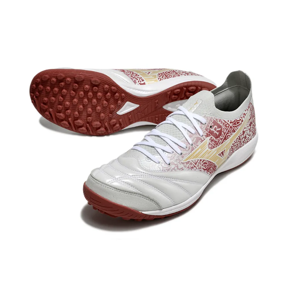 Chuteira Society Mizuno Morelia | Neo Sala TF Branca e Vermelha