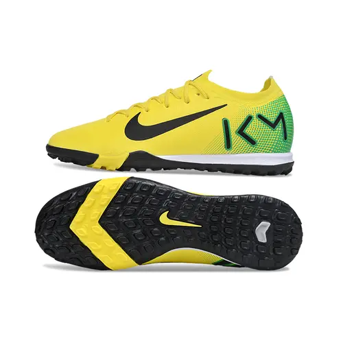 Chuteira Society Nike Air Zoom Mercurial Vapor 16 Elite TF Amarelo, Verde e Preto