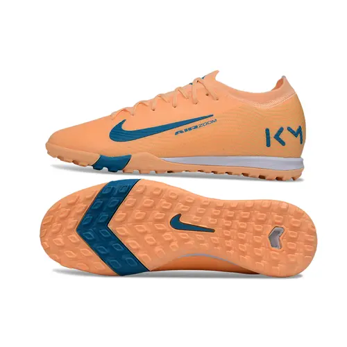 Chuteira Society Nike Air Zoom Mercurial Vapor 16 Elite TF Laranja e Azul