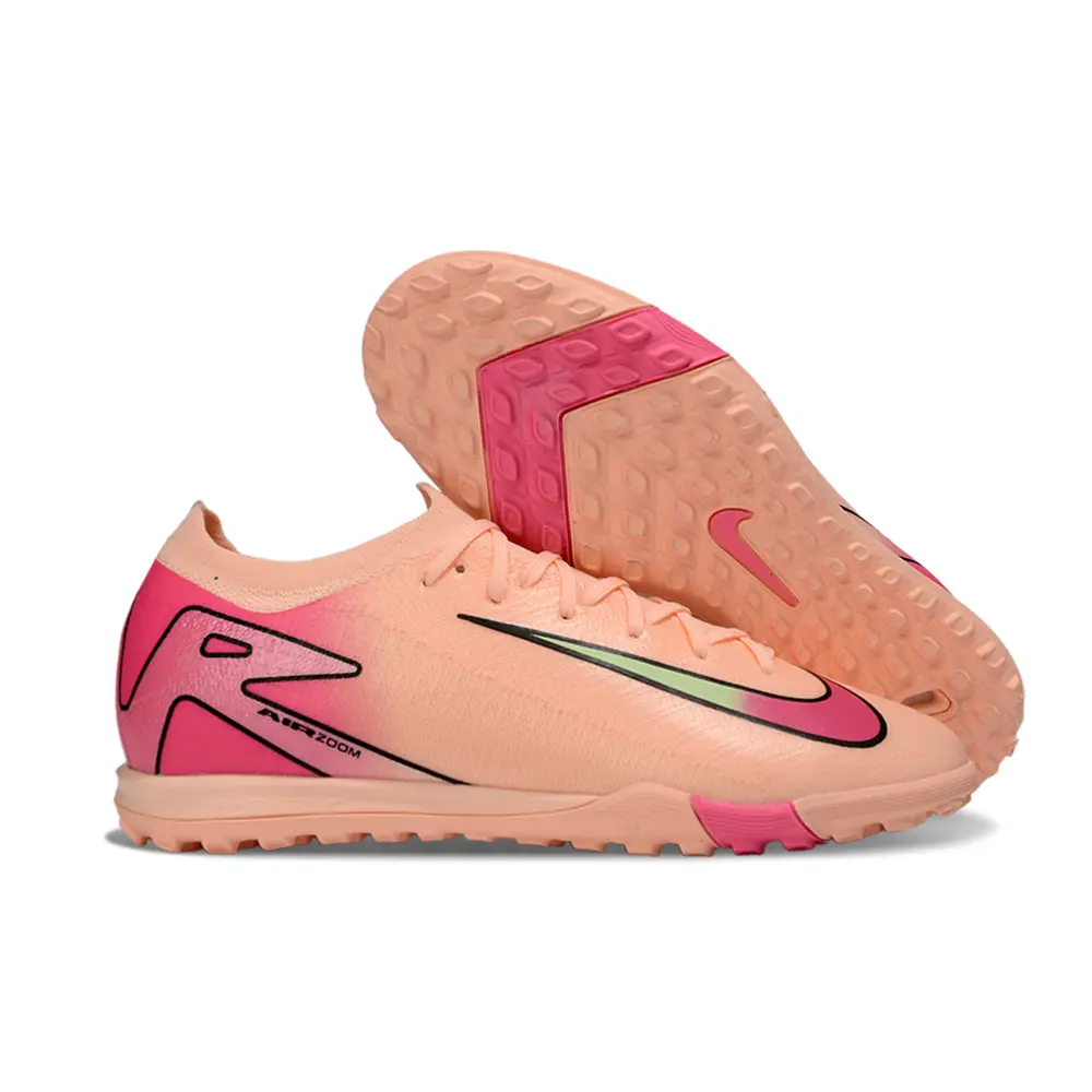 Chuteira Nike Mercurial Vapor 16 Elite TF Rosa e Laranja