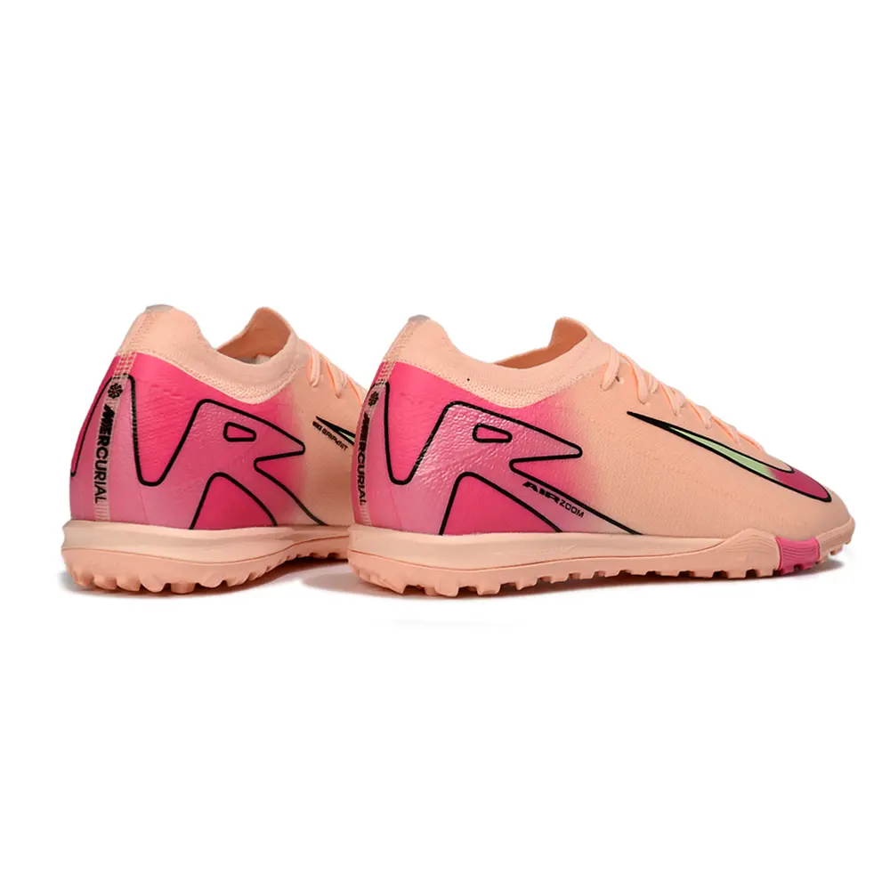 Chuteira Nike Mercurial Vapor 16 Elite TF Rosa e Laranja