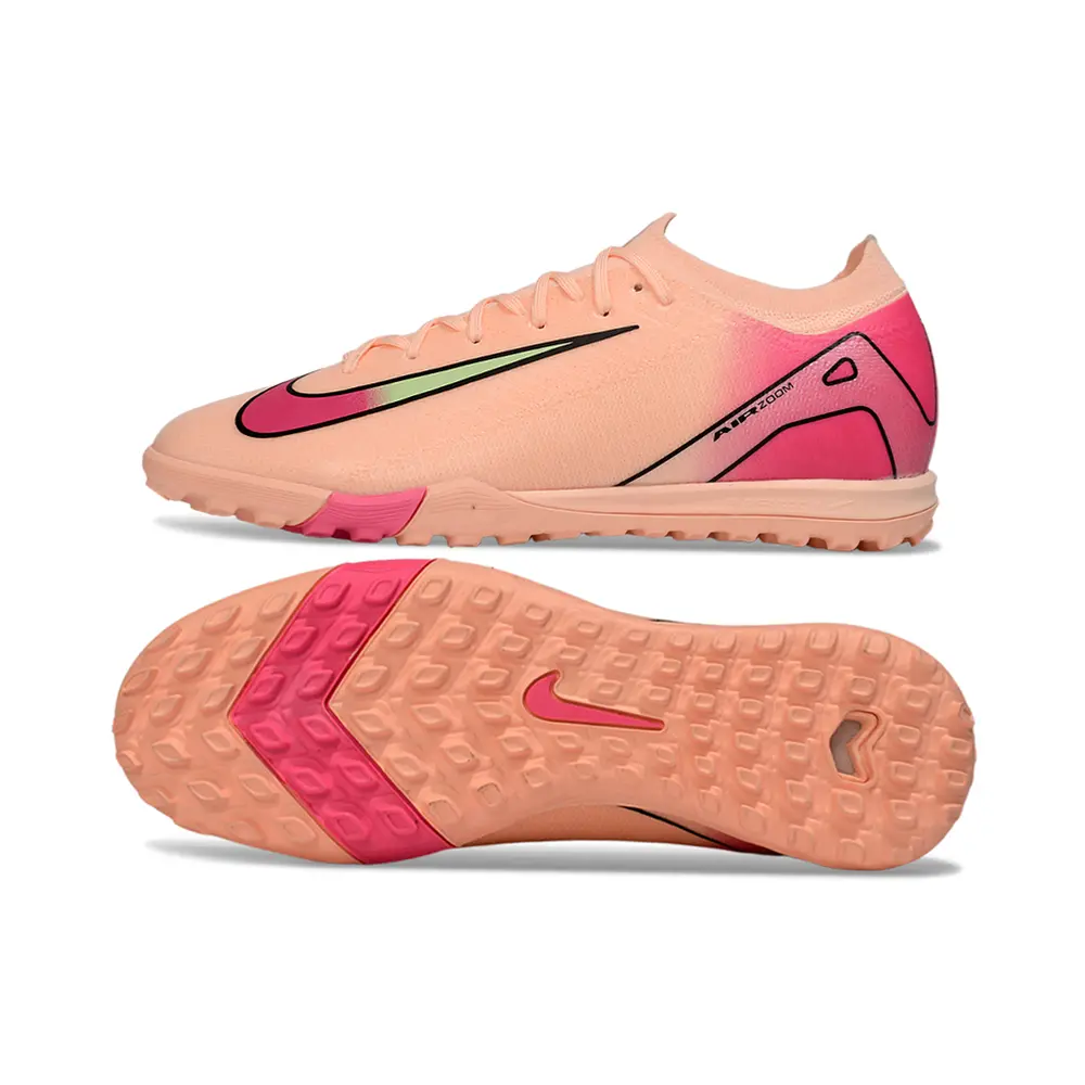 Chuteira Nike Mercurial Vapor 16 Elite TF Rosa e Laranja