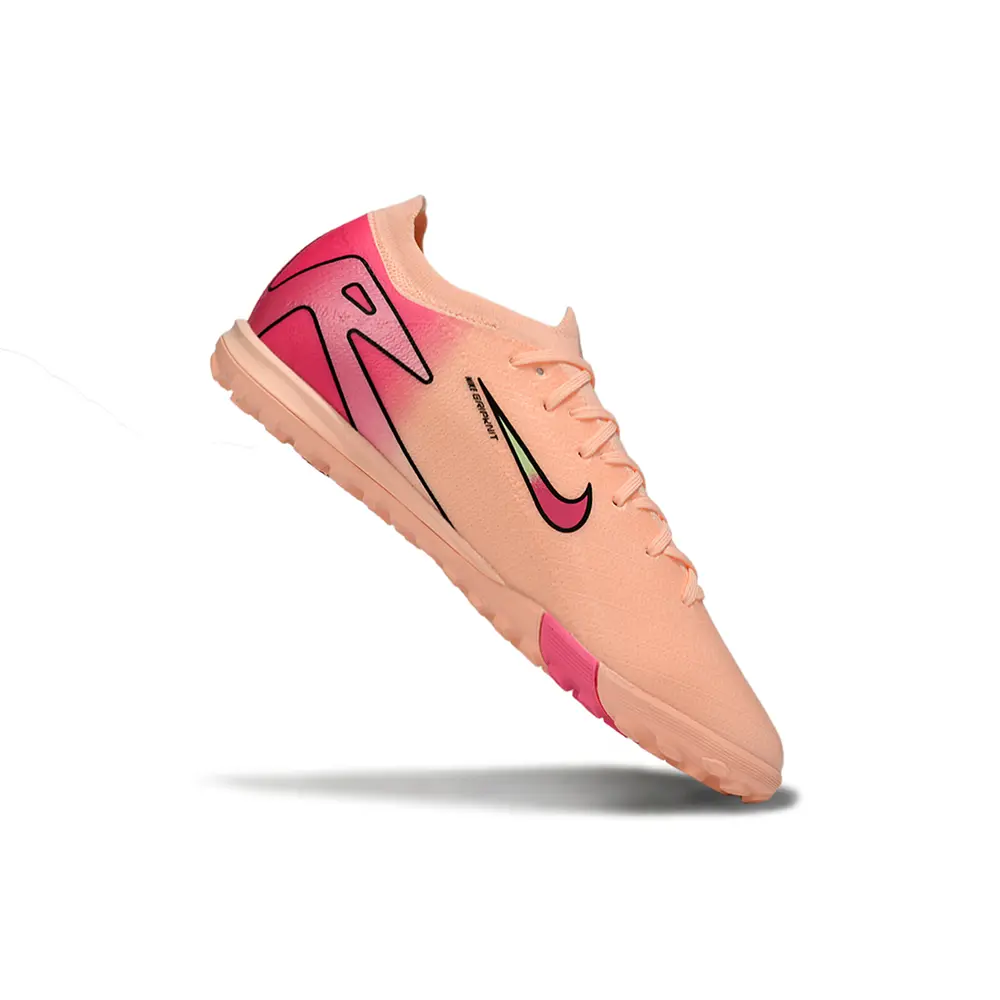 Chuteira Nike Mercurial Vapor 16 Elite TF Rosa e Laranja