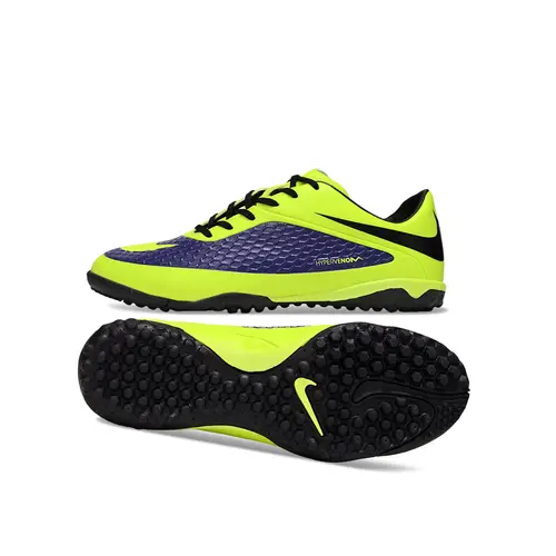 Chuteira Society Nike Hypervenom TF Verde e Roxo