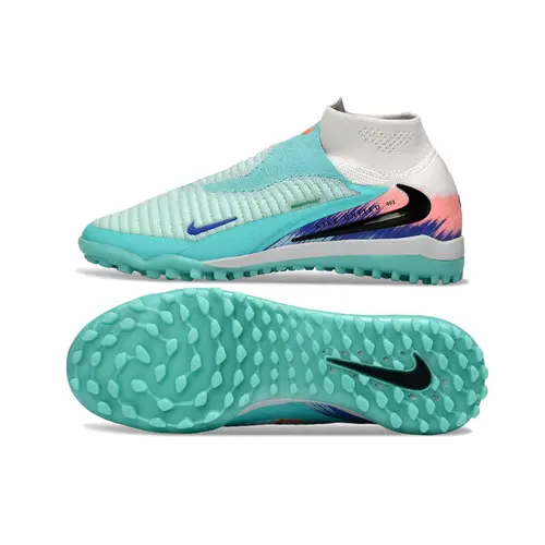 Chuteira Society Nike Phantom GX 6 DF Elite TF Branco e Verde