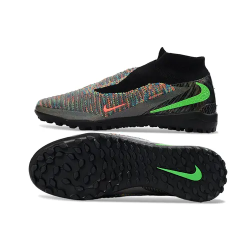 Chuteira Society Nike Phantom GX 6 DF Elite TF Preto e Colorido