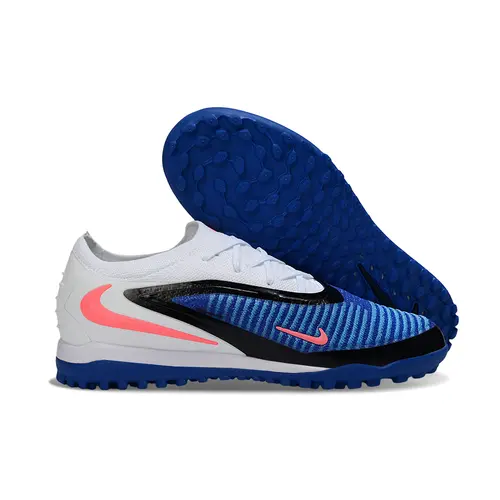 Chuteira Society Nike Phantom GX 6 Elite TF Branco, Azul e Rosa "Attack Pack"