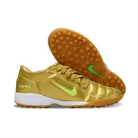 Chuteira Nike Total 90 TF | Dourada e Verde - imagem 4