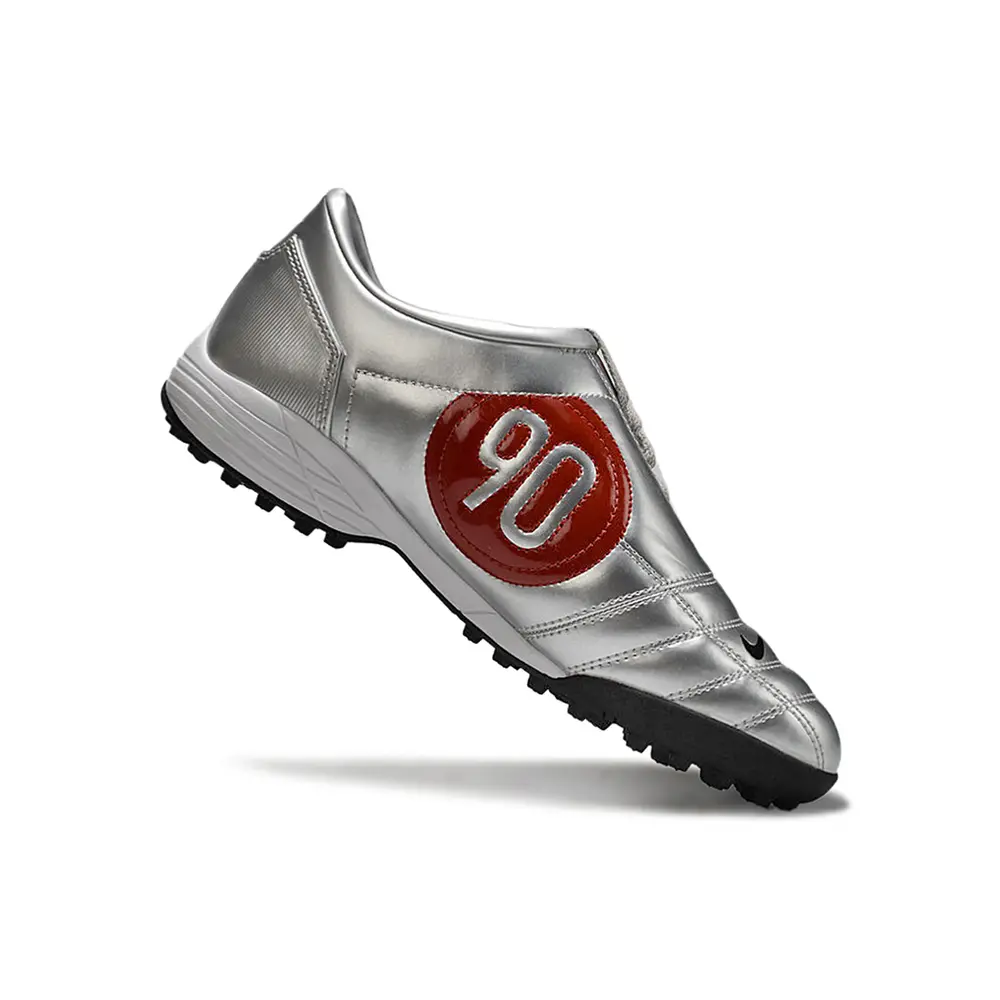 Chuteira Society Nike Total 90 | TF Prata e Preto