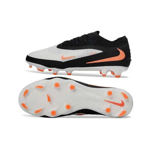 Chuteira Campo Nike Phantom GX 6 Elite FG Preto, Branco e Laranja 