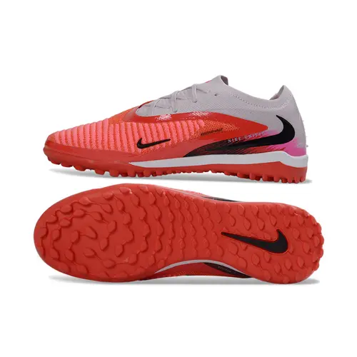 Chuteira Society Nike Phantom GX 6 Elite TF Cinza e Vermelho “United”