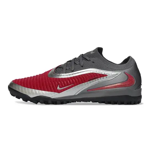 Chuteira Society Nike Phantom GX 6 Elite TF Cinza e Vermelho