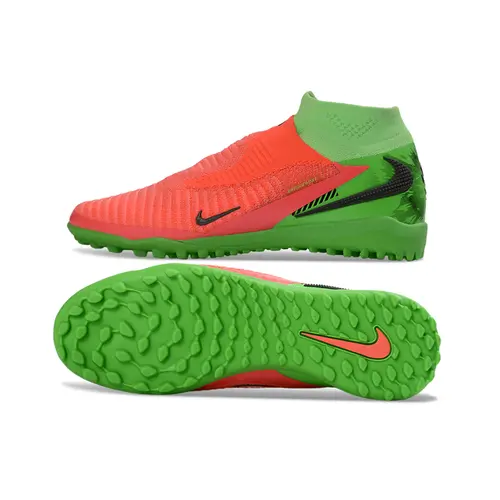 Chuteira Society Nike Phantom GX 6 DF Elite TF Laranja e Verde