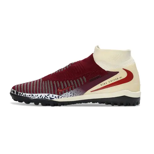 Chuteira Society Nike Phantom GX 6 DF Elite TF Bege e Bordo