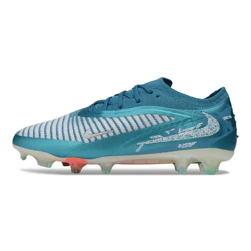 Chuteira Campo Nike Phantom GX 6 Elite FG Azul e Branco