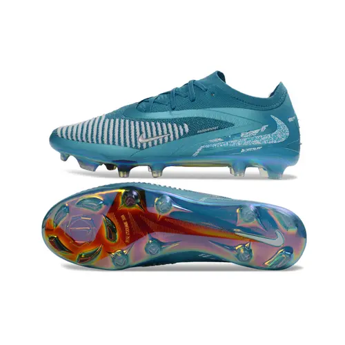 Chuteira Campo Nike Phantom GX 6 Elite FG Azul e Branco