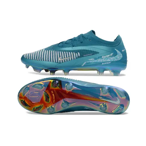 Chuteira Campo Nike Phantom GX 6 Elite FG Azul e Branco