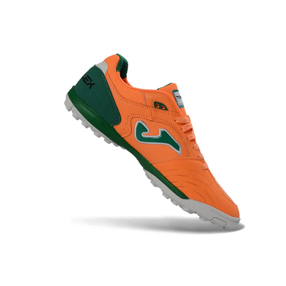 Chuteira Society Joma Top Flex Laranja e Verde