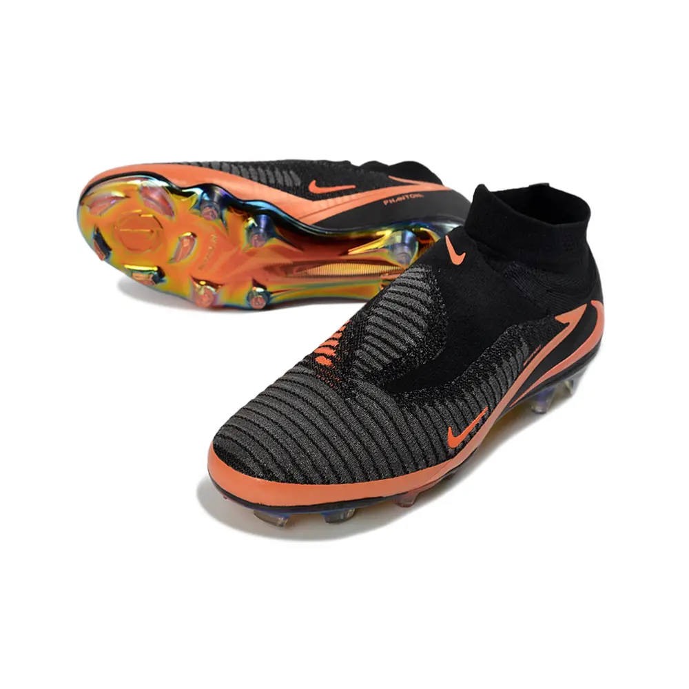 Chuteira Campo Nike Phantom GX 6 DF Elite FG Preto e Laranja