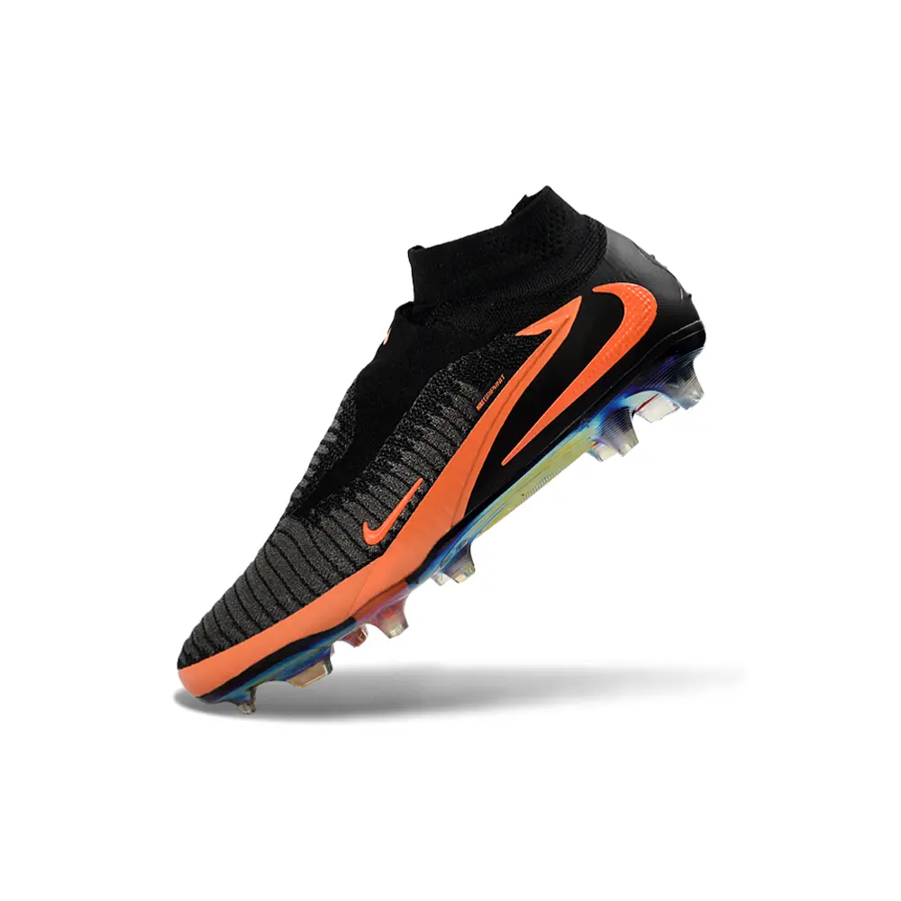 Chuteira Campo Nike Phantom GX 6 DF Elite FG Preto e Laranja