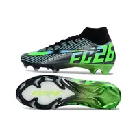 Chuteira Campo Nike Air Zoom Mercurial Superfly 10 Elite FG Preto, Azul e Verde - imagem 2