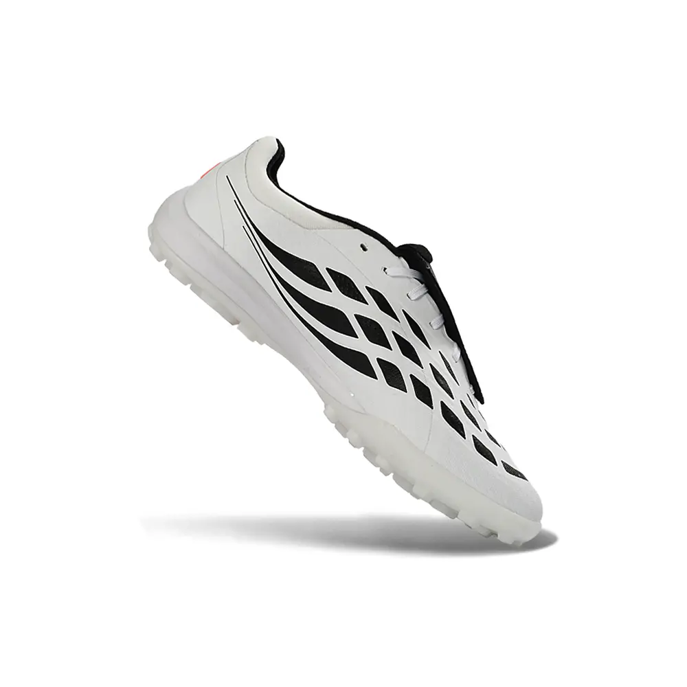 Chuteira Society Adidas Predator Tounge Elite 26 TF Branco, Laranja e Preto