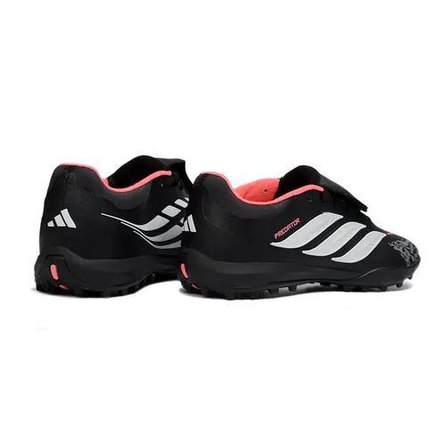 Chuteira Society Adidas Predator Tongue Elite 26 TF Preto e Laranja 