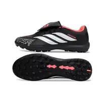 Chuteira Society Adidas Predator Tounge Elite 26 TF Preto e Laranja  - imagem 5