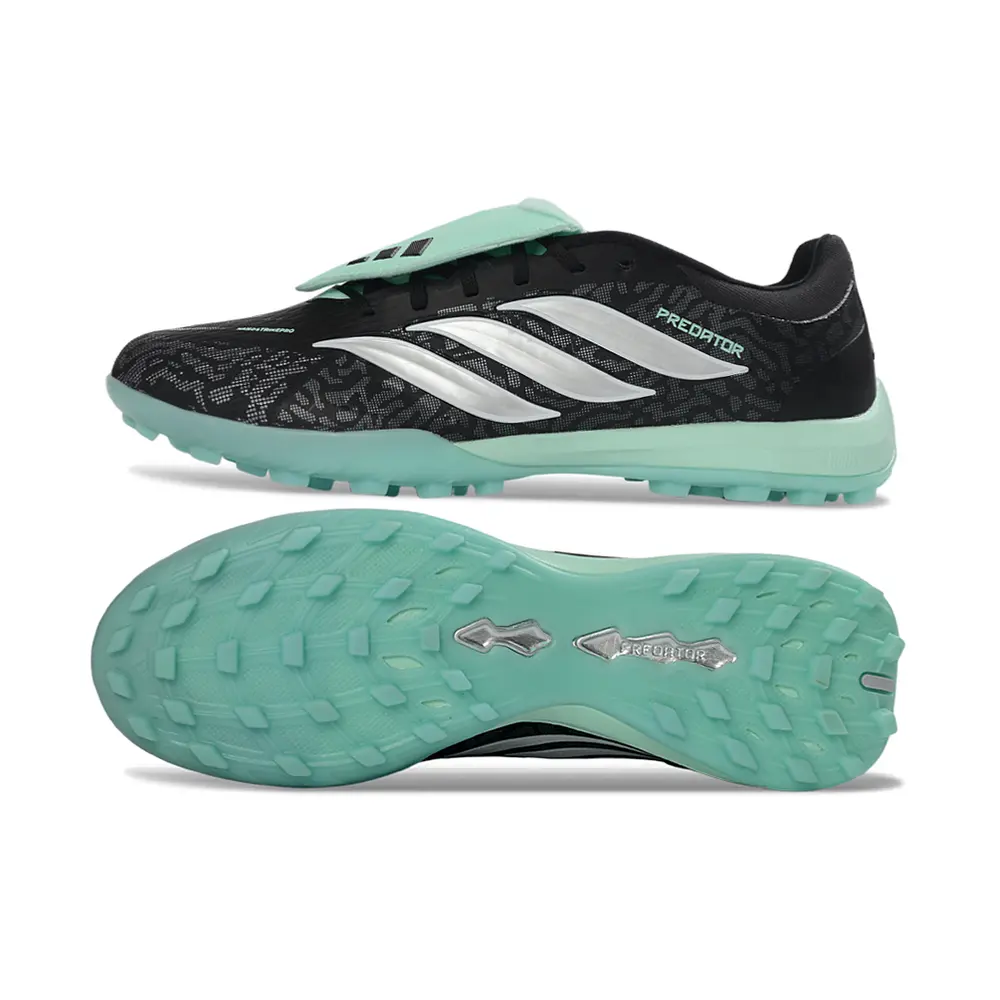 Chuteira Society Adidas Predator Tounge Elite 26 TF Preto e Verde