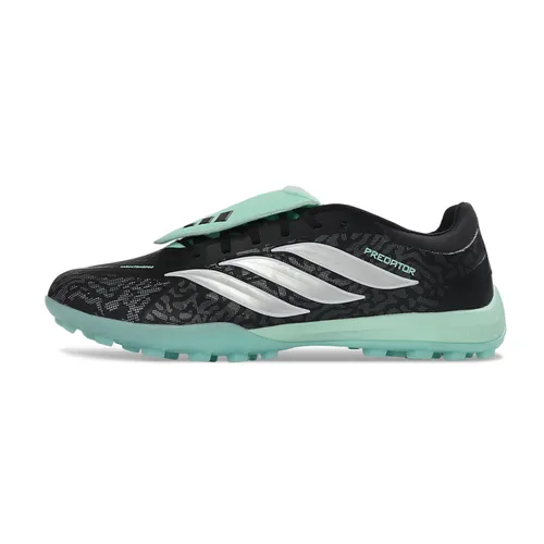 Chuteira Society Adidas Predator Tongue Elite 26 TF Preto e Verde