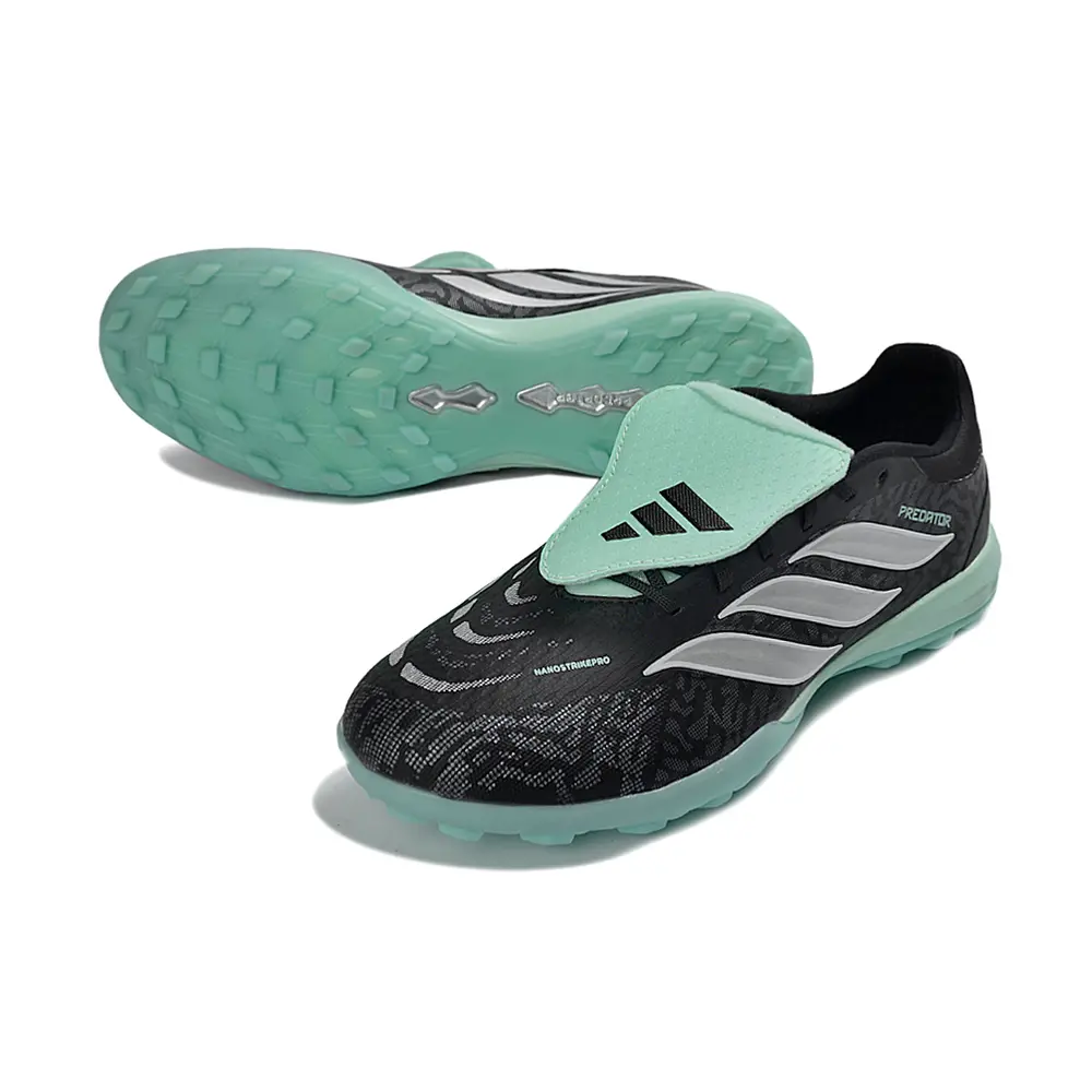 Chuteira Society Adidas Predator Tounge Elite 26 TF Preto e Verde