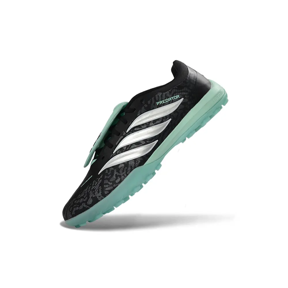 Chuteira Society Adidas Predator Tounge Elite 26 TF Preto e Verde