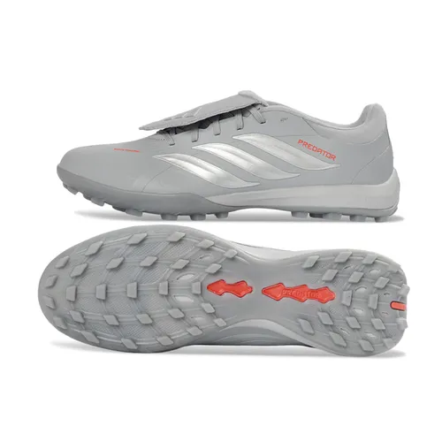 Chuteira Society Adidas Predator Tongue Elite 26 TF Cinza