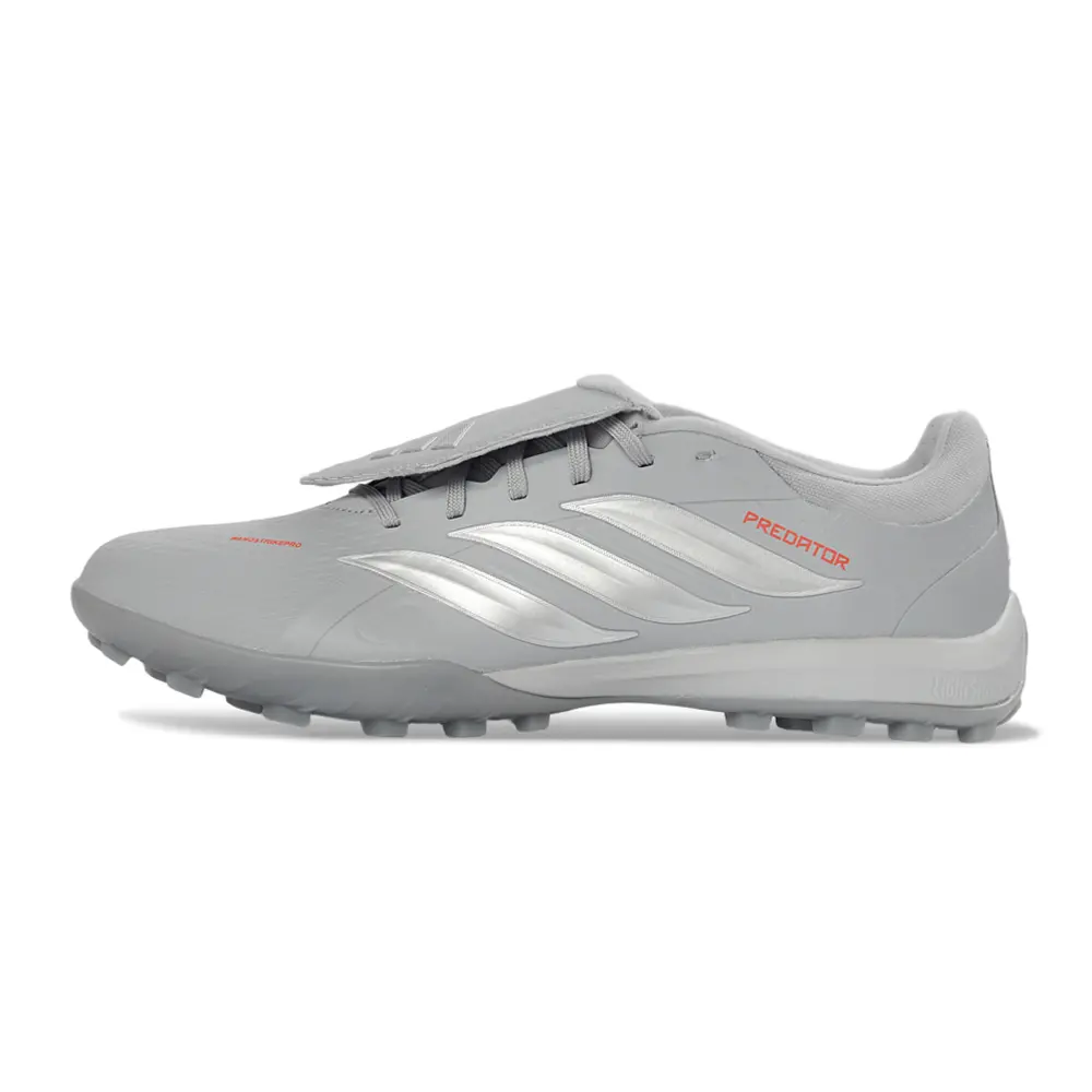 Chuteira Society Adidas Predator Tounge Elite 26 TF Cinza