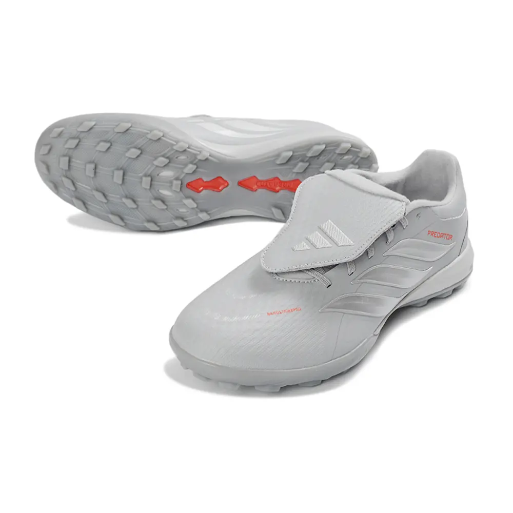 Chuteira Society Adidas Predator Tounge Elite 26 TF Cinza