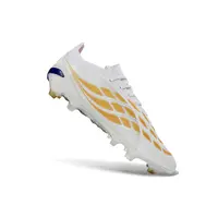 Chuteira Campo Adidas Predator 26 Elite FG Branco, Dourado e Laranja - imagem 3