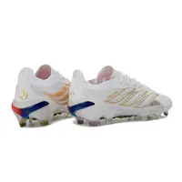Chuteira Campo Adidas Predator 26 Elite FG Branco, Dourado e Laranja - imagem 5