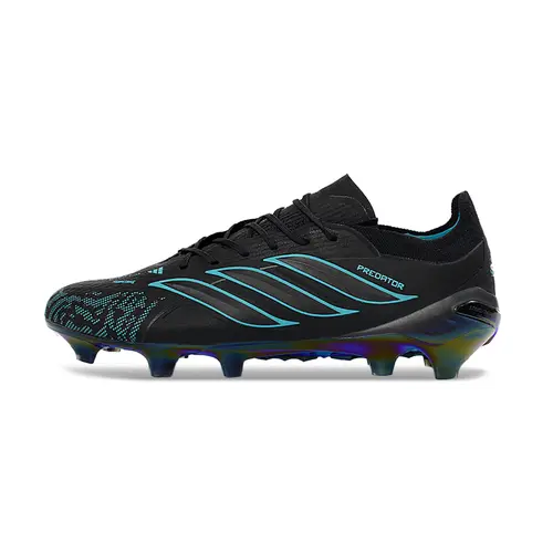 Chuteira Campo Adidas Predator Tongue 26 Elite FG Preto e Azul