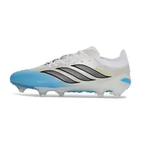 Chuteira Campo Adidas Predator 26 Elite FG Branco, Azul e Amarelo - imagem 1