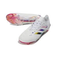 Chuteira Campo Adidas Predator 26 Elite FG Branco e Colorido - imagem 2