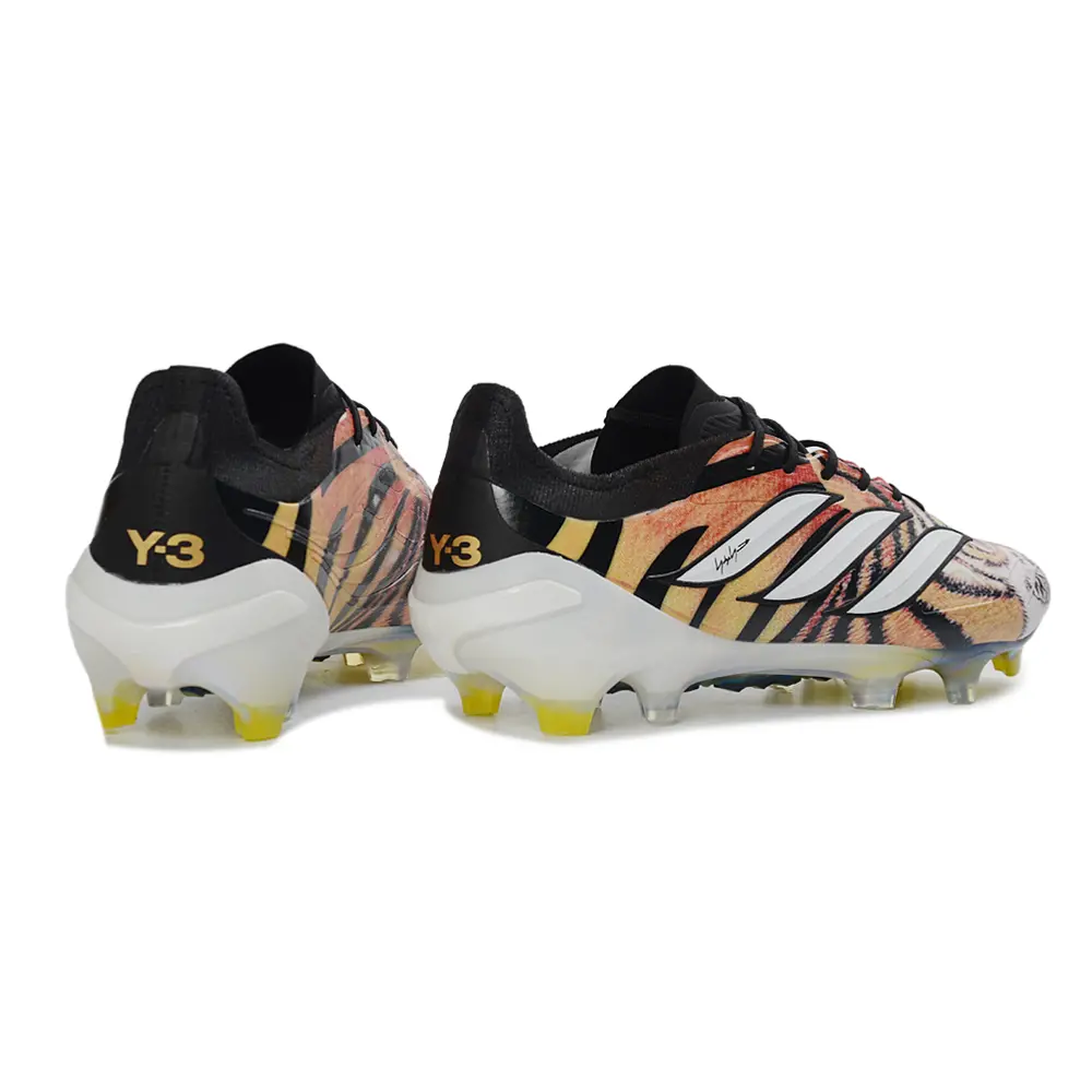 Chuteira Campo Adidas Predator 26 Elite FG Preto e Laranja