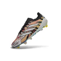 Chuteira Campo Adidas Predator 26 Elite FG Preto e Laranja - imagem 4