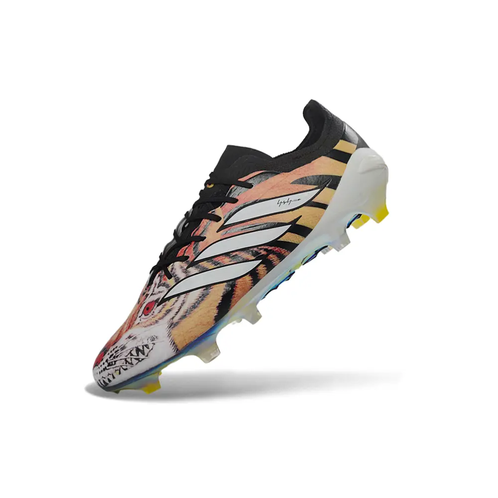 Chuteira Campo Adidas Predator 26 Elite FG Preto e Laranja