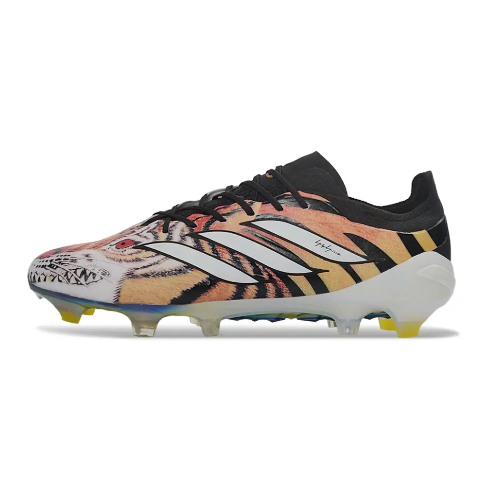 Chuteira Campo Adidas Predator 26 Elite FG Preto e Laranja