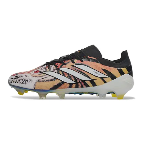 Chuteira Campo Adidas Predator 26 Elite FG Preto e Laranja