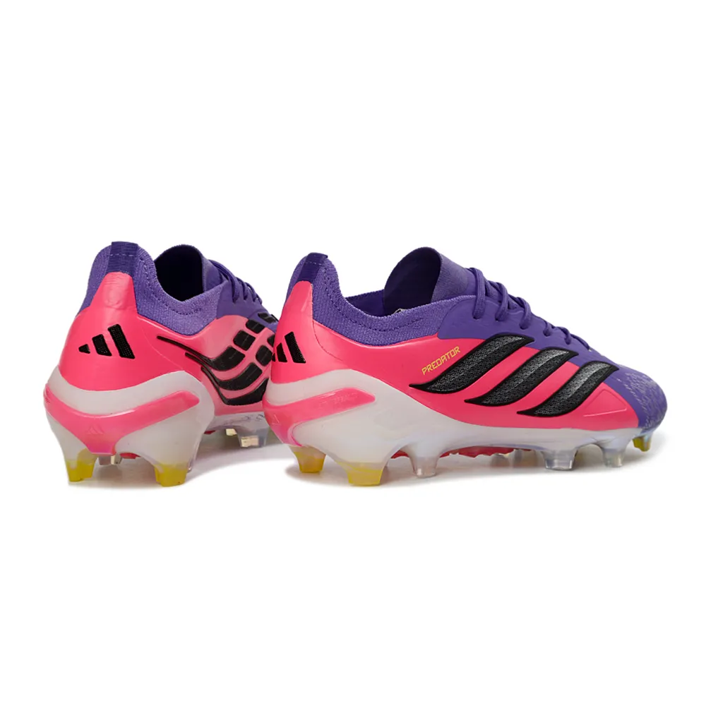 Chuteira Campo Adidas Predator 26 Elite FG Roxo e Rosa