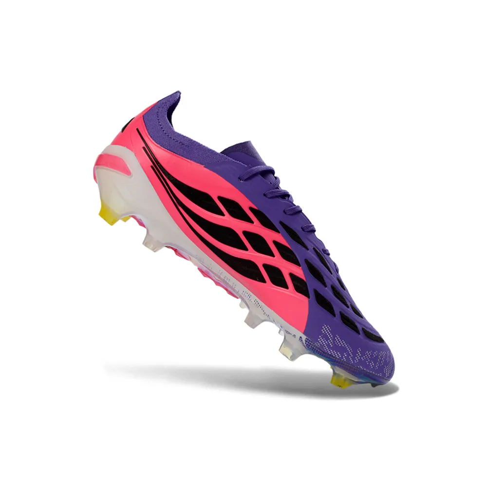 Chuteira Campo Adidas Predator 26 Elite FG Roxo e Rosa