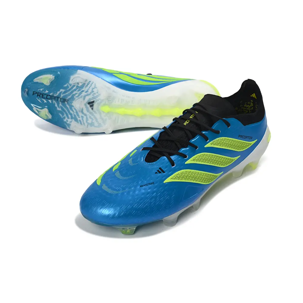 Chuteira Campo Adidas Predator 26 Elite FG Azul e Verde