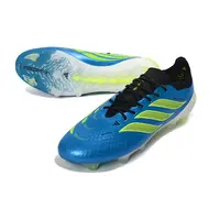 Chuteira Campo Adidas Predator 26 Elite FG Azul e Verde - imagem 4